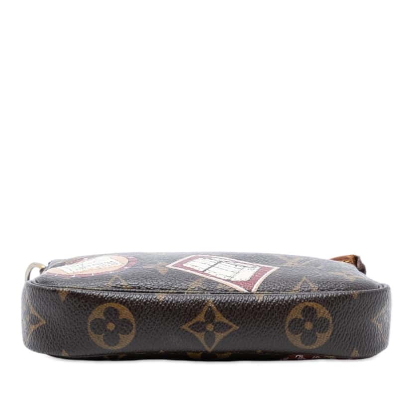 Louis Vuitton Monogram Trunks and Bags Patch Mini Pochette Accessoires Brown Never worn, with tag - Inside View