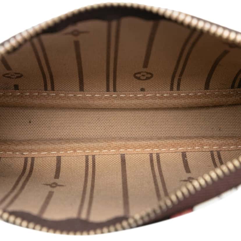 Louis Vuitton Monogram Trunks and Bags Patch Mini Pochette Accessoires Brown Never worn, with tag - Model View