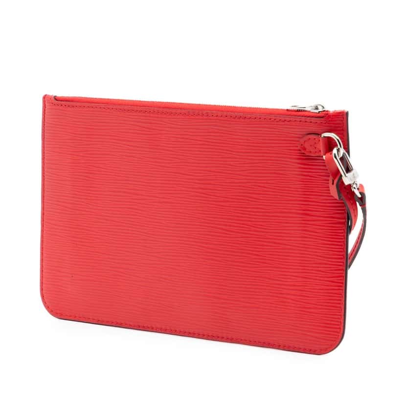 Louis Vuitton Epi Neverfull Pouch Red Leather Very good condition - Back View