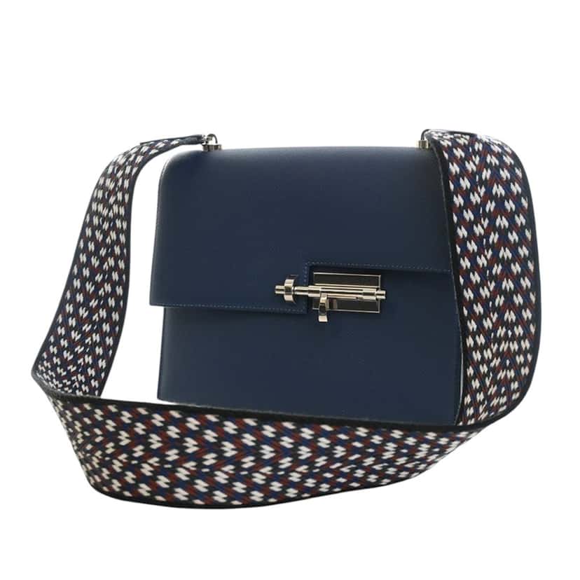 Hermès Epsom Verrou 23 Blue Leather Very good condition - Inside View
