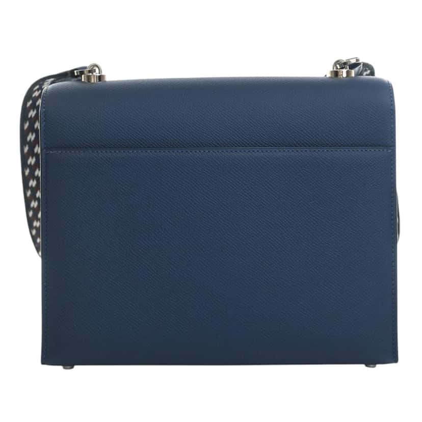 Hermès Epsom Verrou 23 Blue Leather Very good condition - Model View