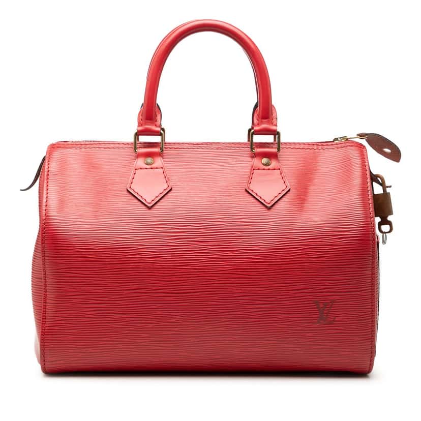 Louis Vuitton Epi Speedy 30 Red Leather Very good condition - Front View
