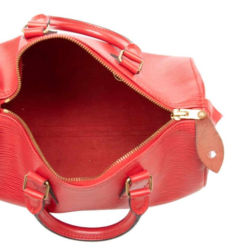 Louis Vuitton Epi Speedy 30 Red Leather Very good condition - Model View