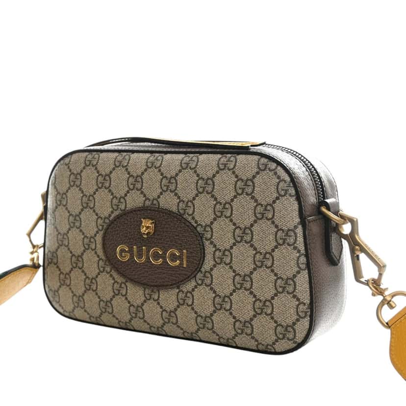 Gucci GG Supreme Web Neo Vintage Crossbody Beige Very good condition - Inside View