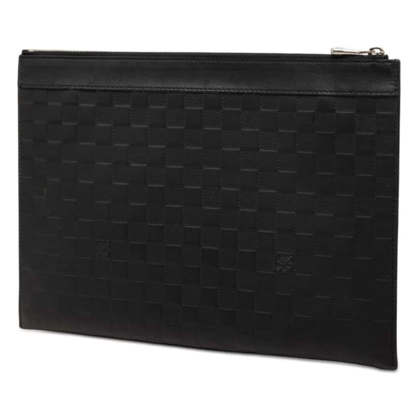 Louis Vuitton Damier Infini Pochette Discovery GM Black Leather Very good condition - Back View
