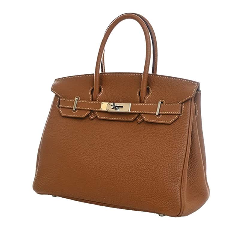 Hermès Togo Birkin Retourne 30 Brown Leather Very good condition - Back View