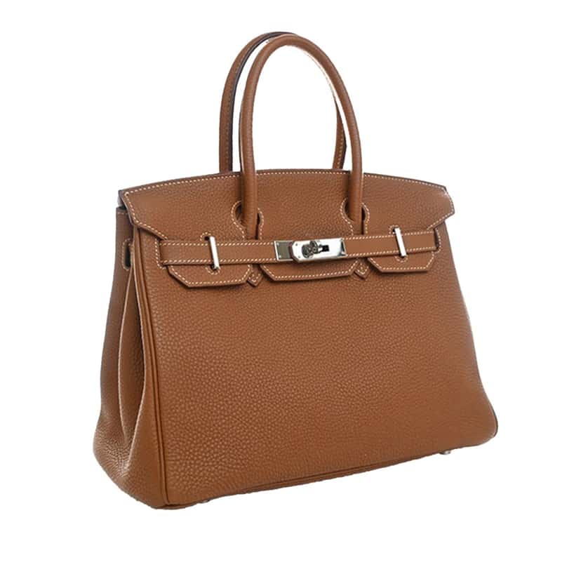 Hermès Togo Birkin Retourne 30 Brown Leather Very good condition - Inside View