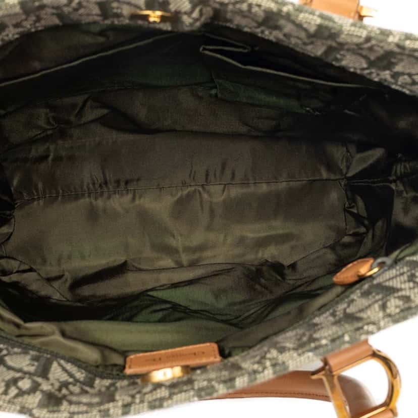 Dior Diorissimo Trotter Canvas Tote Green Very good condition - Model View