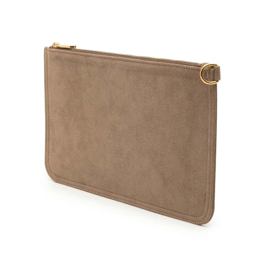 Louis Vuitton Suede Aurelia GM Pouch Brown Leather Very good condition - Back View