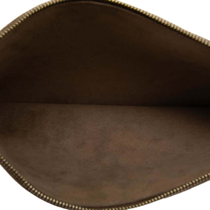 Louis Vuitton Suede Aurelia GM Pouch Brown Leather Very good condition - Model View