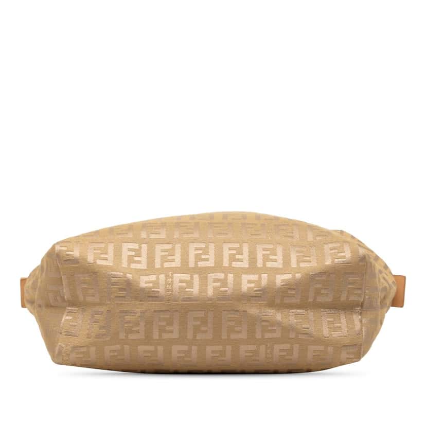 Fendi Mini Zucchino Canvas Handbag Beige Good condition - Inside View
