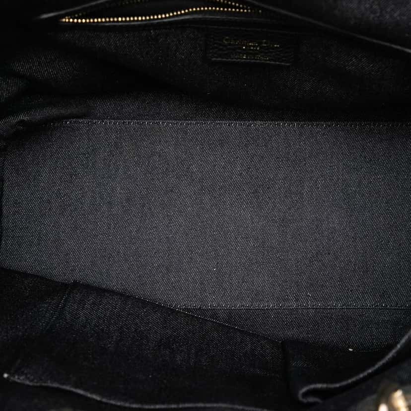 Dior Denim Patch D Light Satchel Black Very good condition - Model View