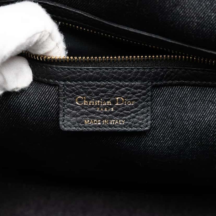 Dior Denim Patch D Light Satchel Black Very good condition - Box View