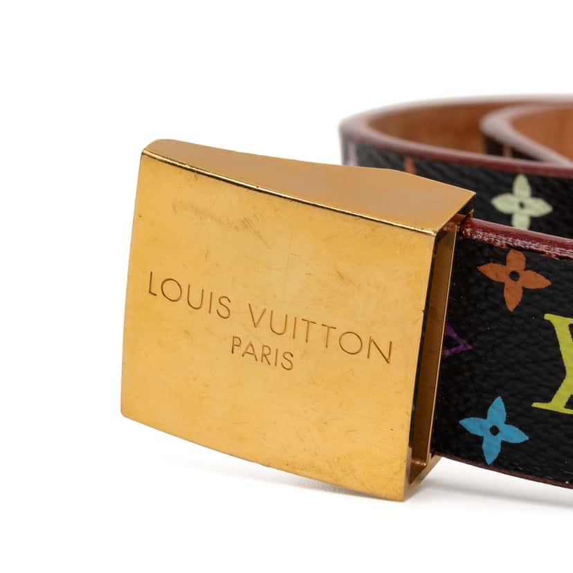 Louis Vuitton Monogram Multicolore Ceinture Belt Black Very good condition - Model View