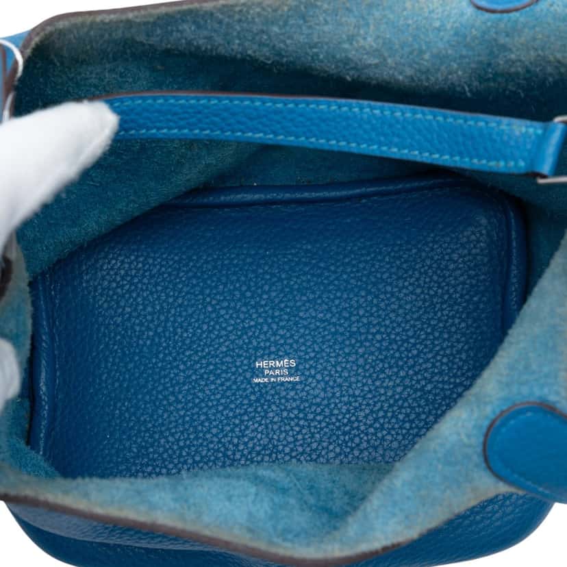Hermès Clemence Picotin Lock 18 Blue Leather Very good condition - Model View