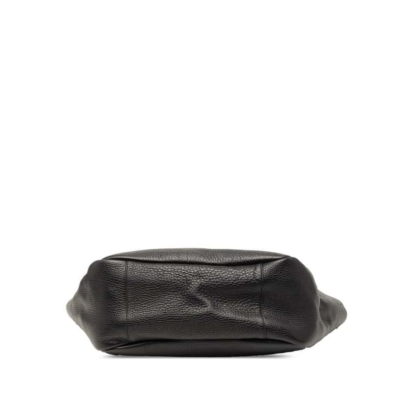 Saint Laurent Grained Deerskin Le 5 a 7 Bea Tote Black Leather Very good condition - Inside View