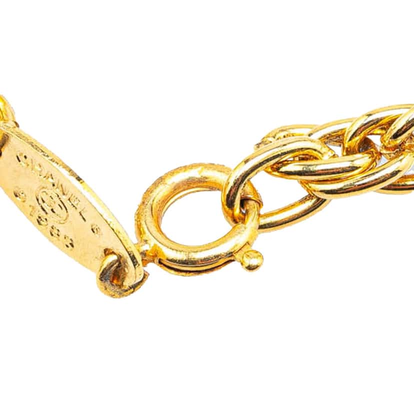Chanel Gold Plated CC Chain Bracelet Gold Metal Very good condition - Box View