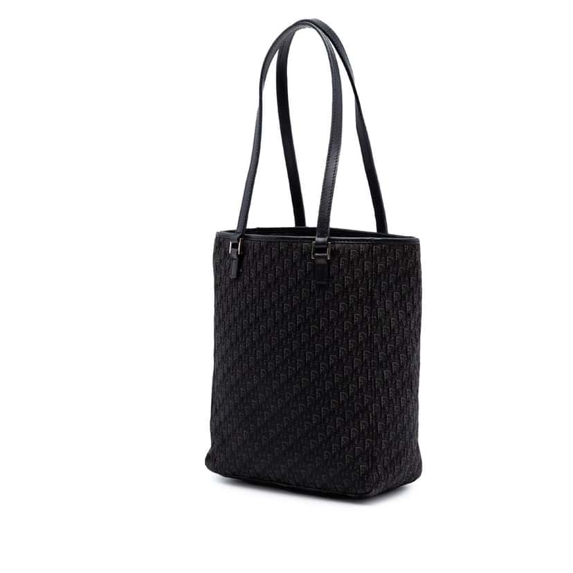 Dior Diorissimo Trotter Canvas Tote Black Very good condition - Back View