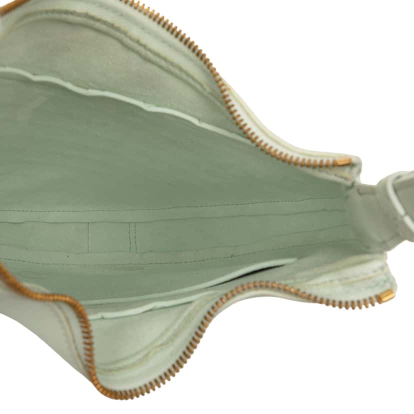 Bottega Veneta Small Nappa Intrecciato Drop Hobo Green Leather Very good condition - Model View
