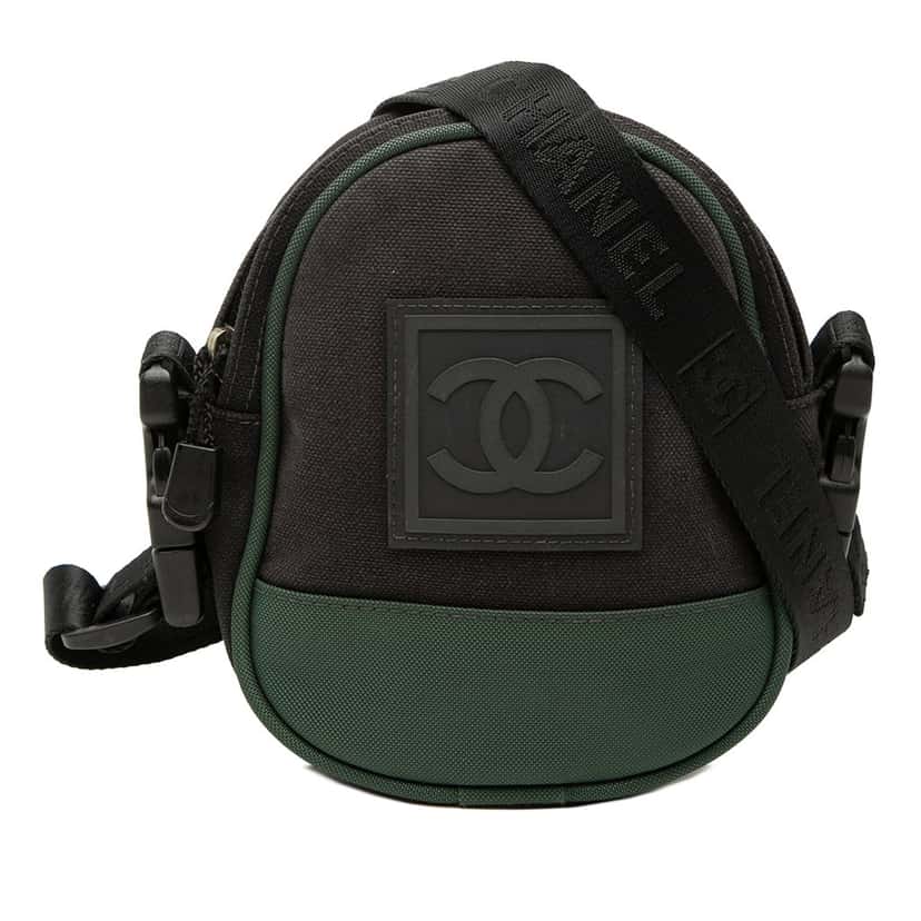 Chanel Sport Line CC Nylon Crossbody Brown Very good condition - Front View