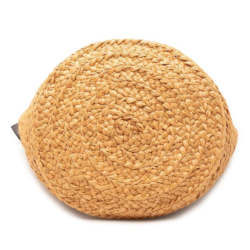 Saint Laurent Small Raffia Panier Tote Beige Very good condition - Inside View