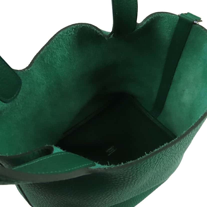 Hermès Clemence Picotin Lock 18 Green Leather Very good condition - Model View
