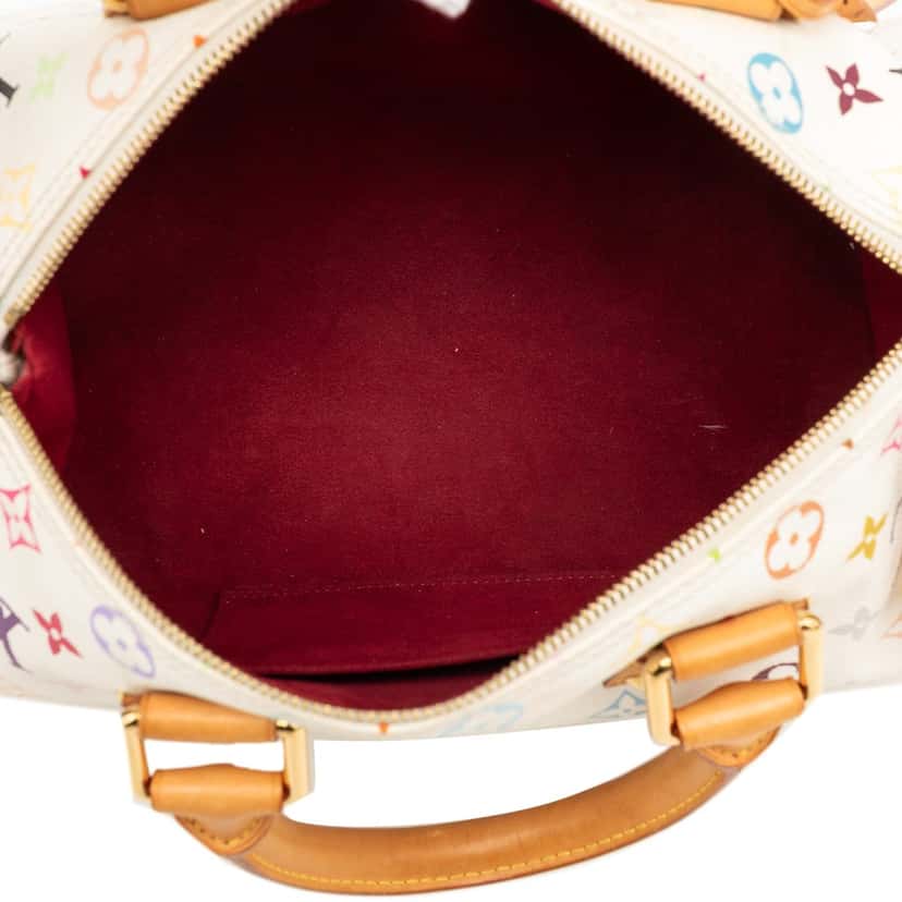 Louis Vuitton Monogram Multicolore Speedy 30 White Very good condition - Model View