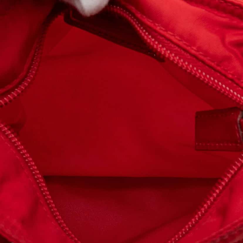 Prada Tessuto Zip Top Crossbody Red Very good condition - Model View
