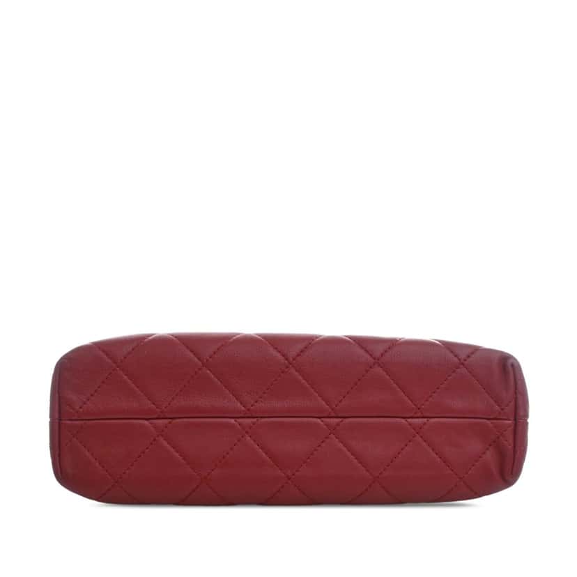Chanel CC Quilted Calfskin In The Business Flap Red Leather Very good condition - Inside View