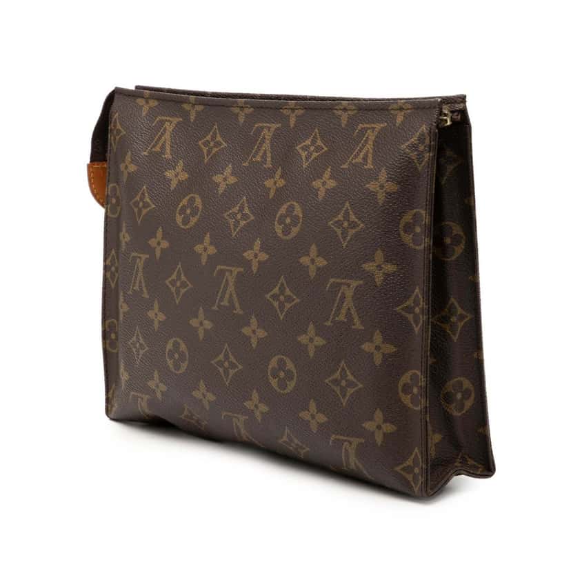 Louis Vuitton Monogram Toiletry Pouch 26 Brown Very good condition - Back View