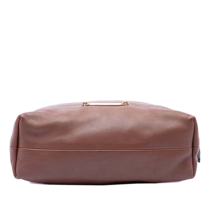 Burberry House Check Canvas and Calfskin Little Crush Crossbody Brown Leather Very good condition - Inside View