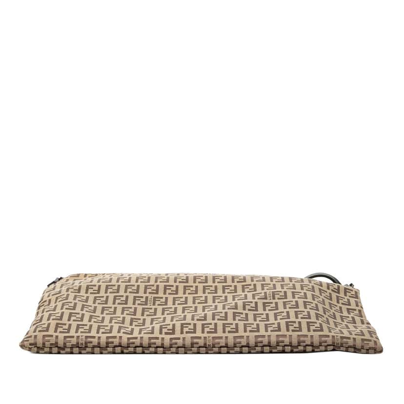 Fendi Zucchino Canvas Crossbody Beige Very good condition - Inside View