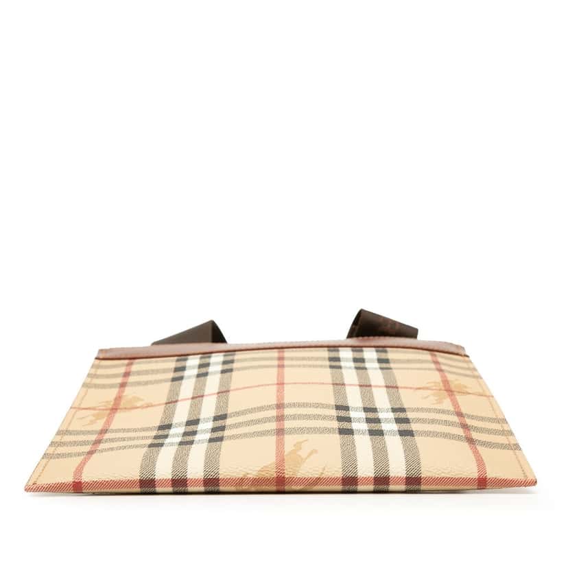 Burberry Haymarket Check Coated Canvas Crossbody Beige Very good condition - Inside View