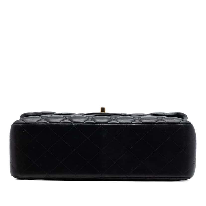 Chanel Jumbo Classic Lambskin Double Flap Black Leather Very good condition - Inside View