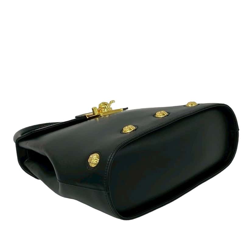 Ferragamo Studded Leather Satchel Black Leather Very good condition - Inside View