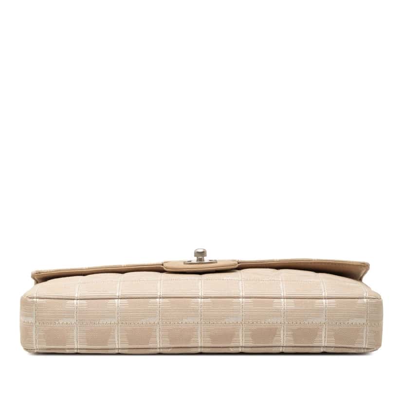 Chanel New Travel Line Nylon East West Flap Beige Very good condition - Inside View