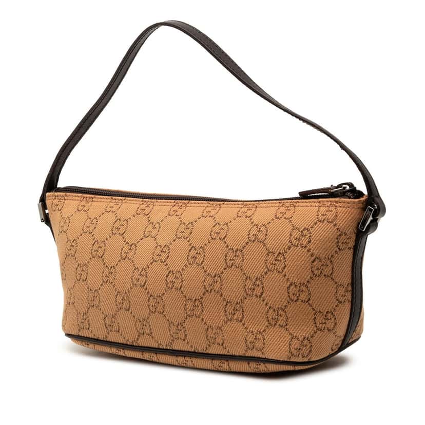 Gucci GG Canvas Boat Brown Very good condition - Back View