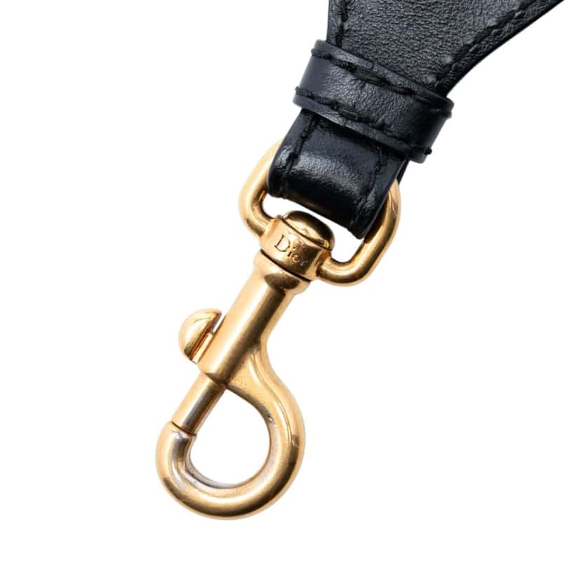 Dior Embroidered Canvas Bag Strap Blue Very good condition - Box View