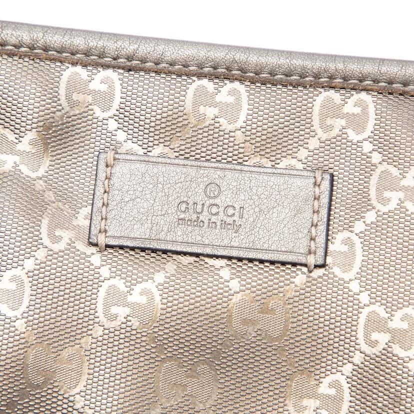 Gucci Medium GG Imprime Tote Gold Very good condition - Box View