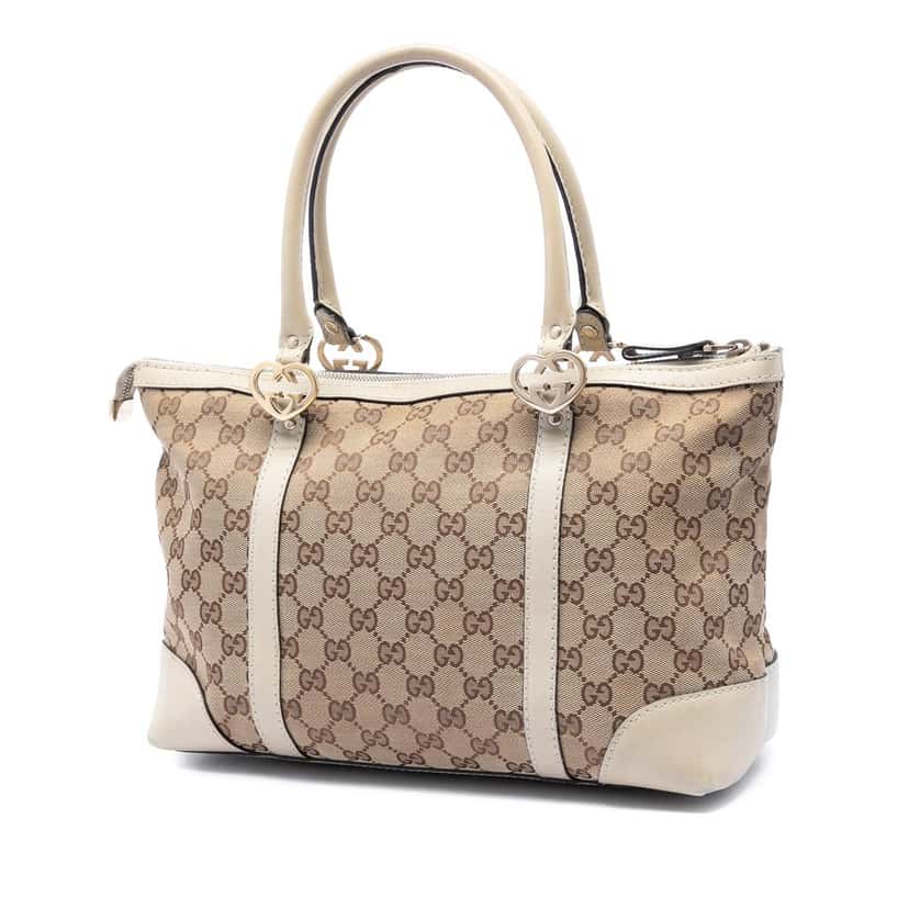 Gucci GG Canvas Lovely Tote Beige Very good condition - Back View