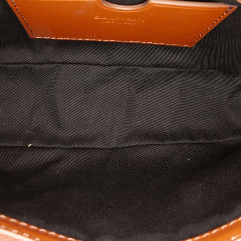 Balmain Canvas B Army Logo Shoulder Bag Beige Very good condition - Model View