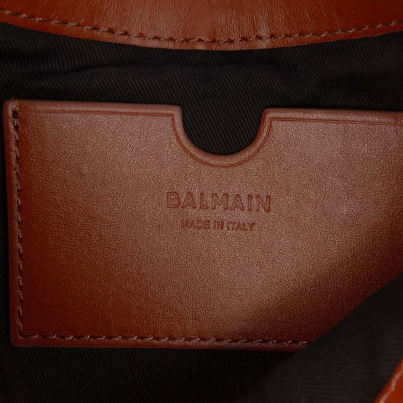 Balmain Canvas B Army Logo Shoulder Bag Beige Very good condition - Box View