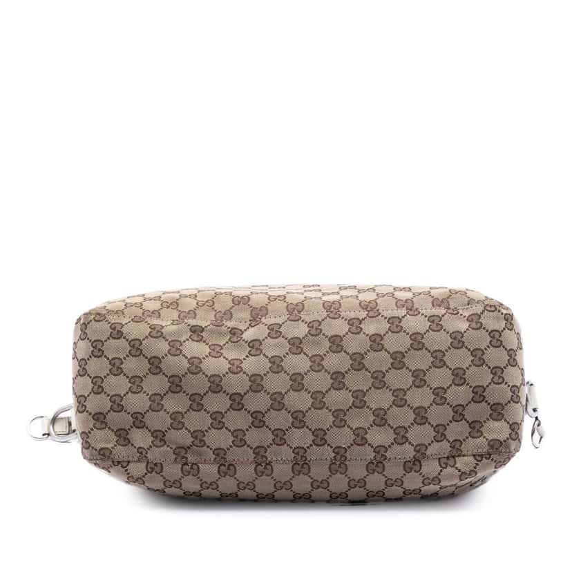 Gucci Large GG Canvas Icon Bit Satchel Beige Very good condition - Inside View
