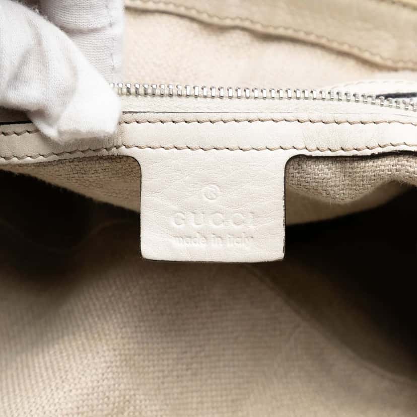 Gucci Large GG Canvas Icon Bit Satchel Beige Very good condition - Box View