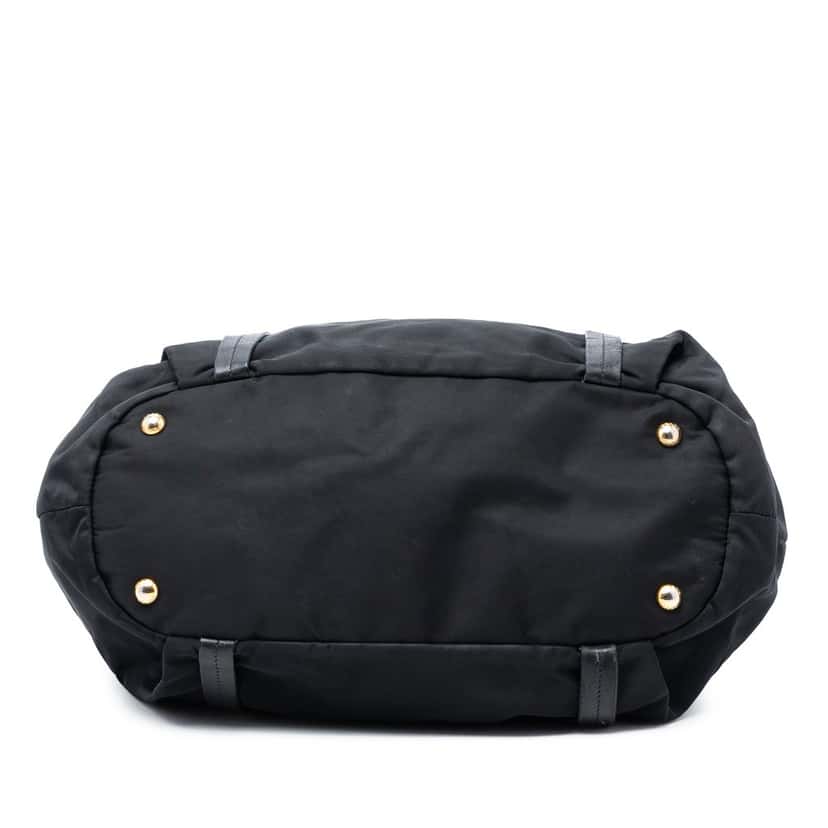 Prada Tessuto Canapa Logo Satchel Black Good condition - Inside View