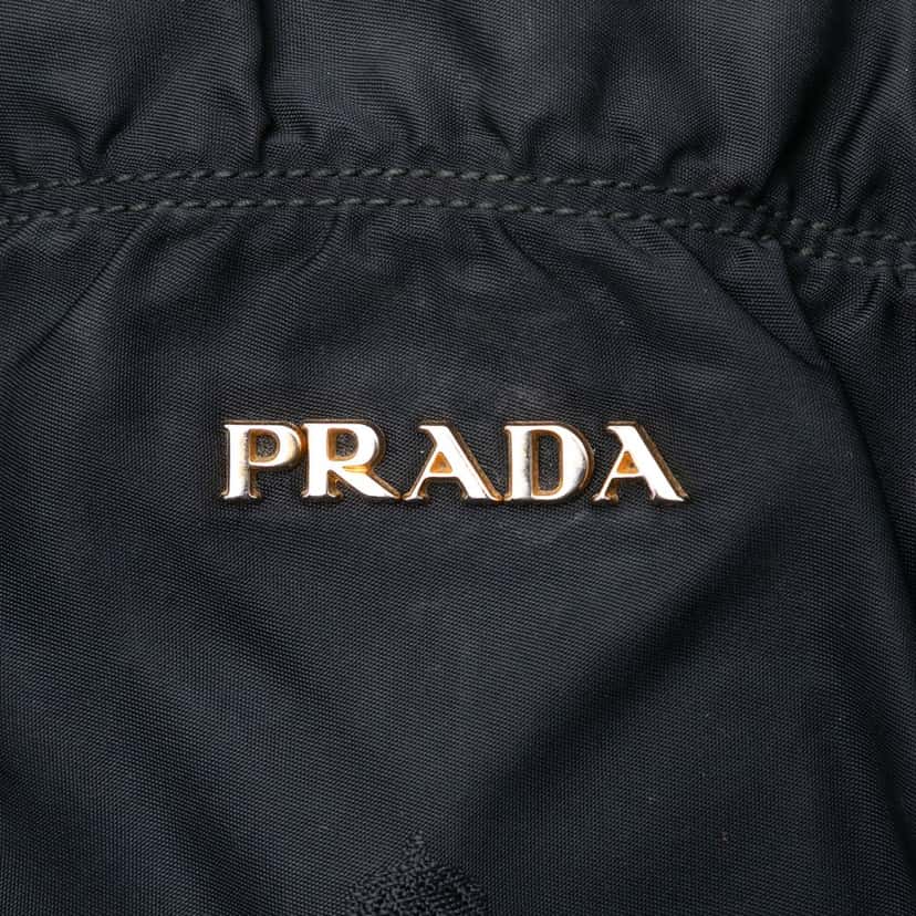 Prada Tessuto Canapa Logo Satchel Black Good condition - Box View