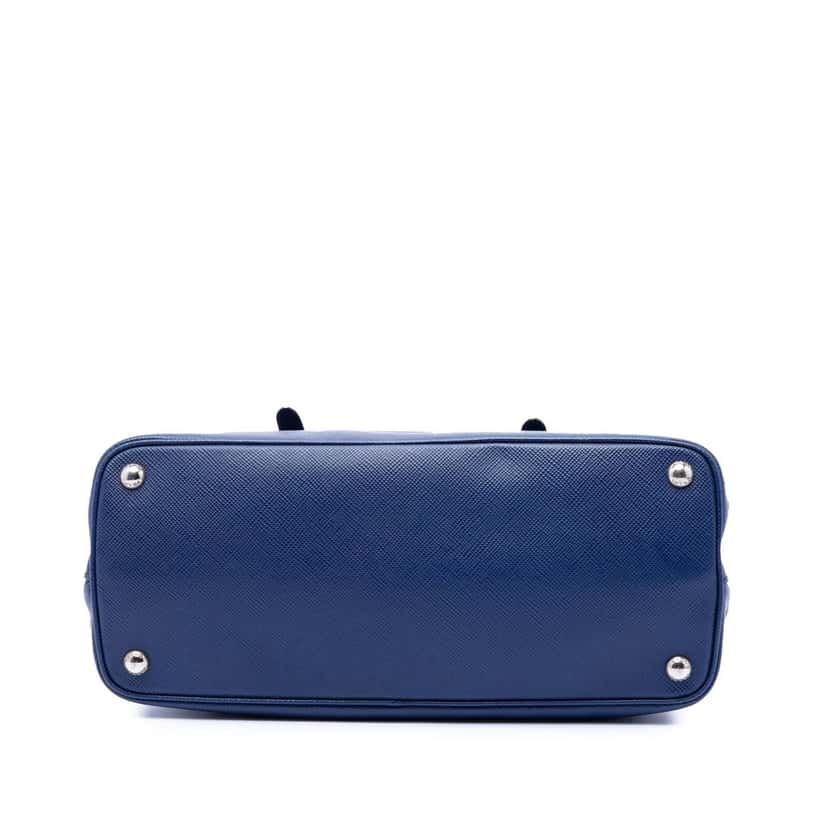 Prada Saffiano Soft Shopping Convertible Tote Blue Leather Very good condition - Inside View