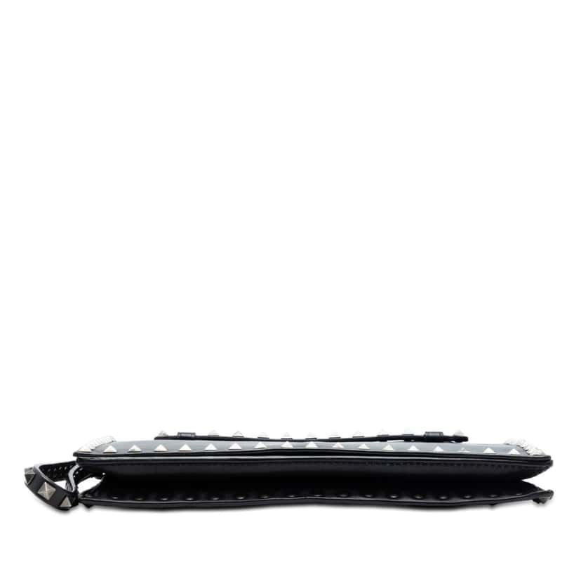 Valentino Nappa Rockstud Wristlet Clutch Black Leather Very good condition - Inside View