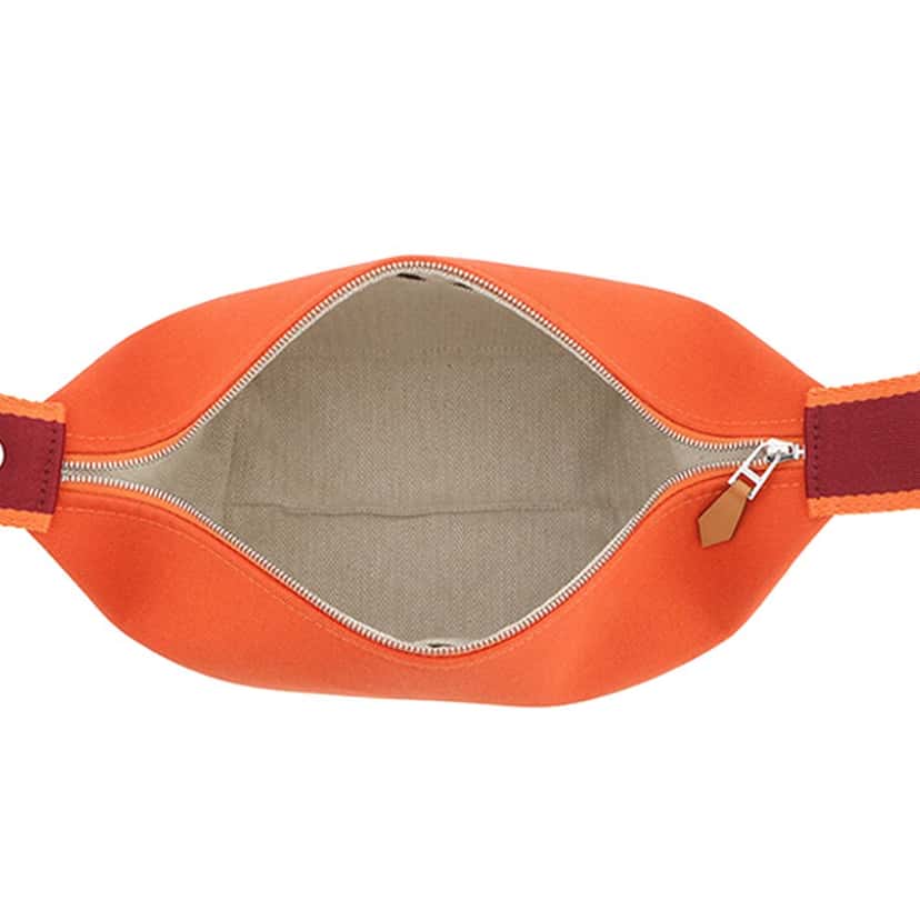 Hermès Small Toile Bride A Brac Case Orange Very good condition - Model View
