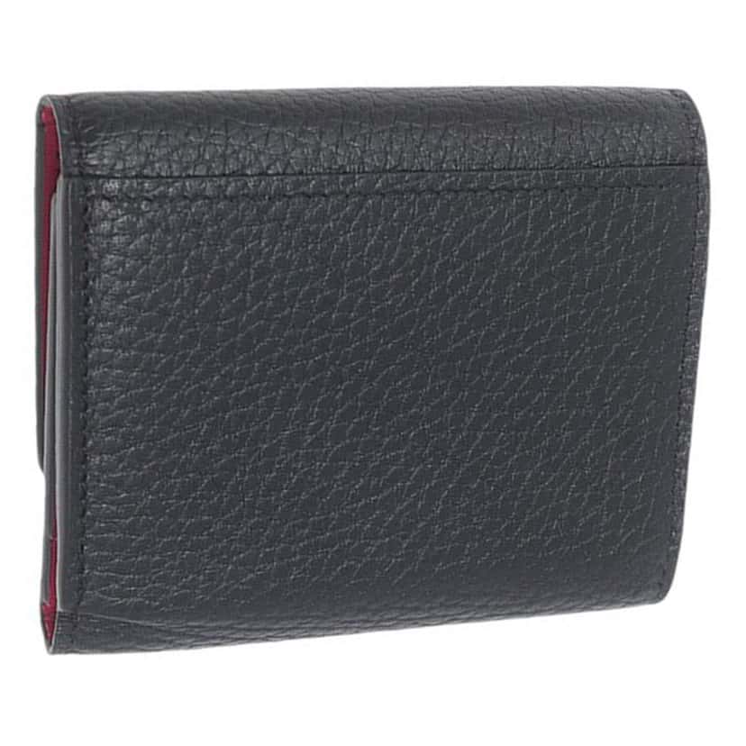 Louis Vuitton Taurillon Capucines Compact Wallet XS Black Leather Very good condition - Back View
